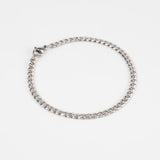 Bracelet cubain argent 3mm pour homme