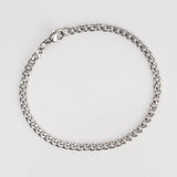Bracelet cubain argent 3mm pour homme