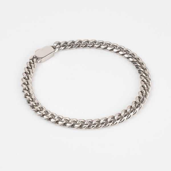 Bracelet cubain argent 6mm pour homme