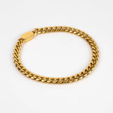 Bracelet cubain or 6mm pour homme