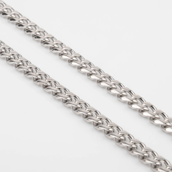 Chaîne cubaine argent pour homme