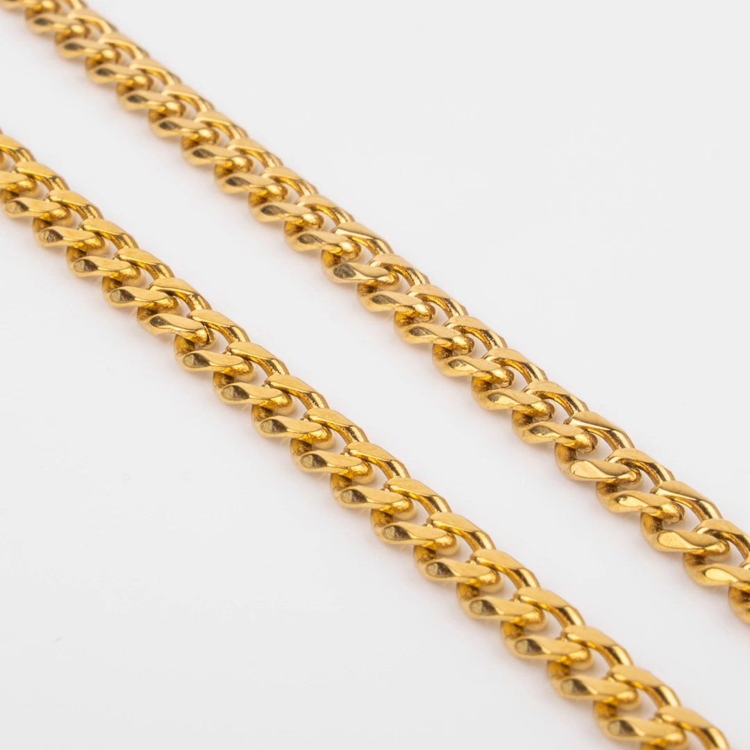 Chaîne cubaine or 3mm pour homme