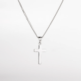 Collier croix (argent) pour homme