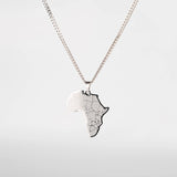 Pendentif Afrique argent pour homme