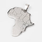 Pendentif Afrique argent pour homme