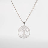 Pendentif arbre de vie argent pour homme