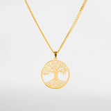 Pendentif arbre de vie or pour homme