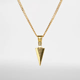 Pendentif flèche or pour homme