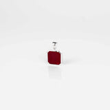 Pendentif jaspe rouge en argent 925 pour homme