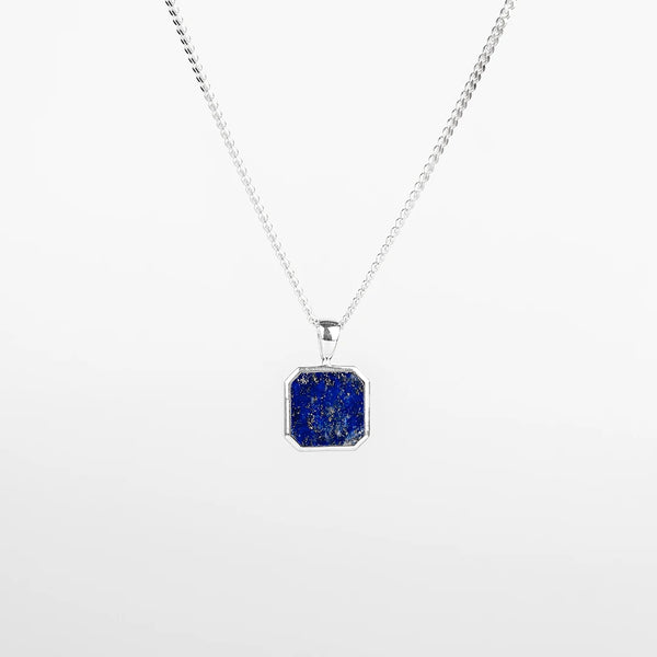pendentif lapis lazuli pour homme en argent 925