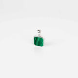 Pendentif malachite en argent 925 pour homme