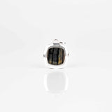 Pendentif oeil de faucon en argent 925 pour homme