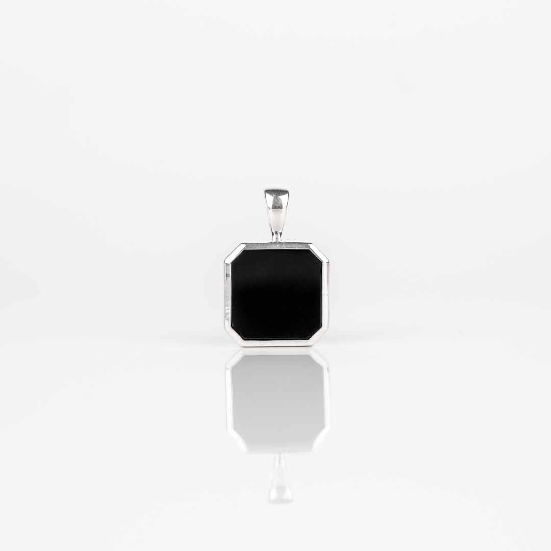 Pendentif onyx en argent 925 pour homme