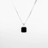 pendentif onyx pour homme en argent 925