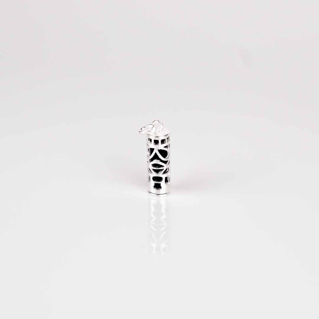 Pendentif tiki en argent 925 pour homme