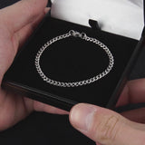 Vidéo produit d'un bijoux homme bracelet cubain argent 3mm