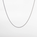 Chaîne maille corde (argent) pour homme