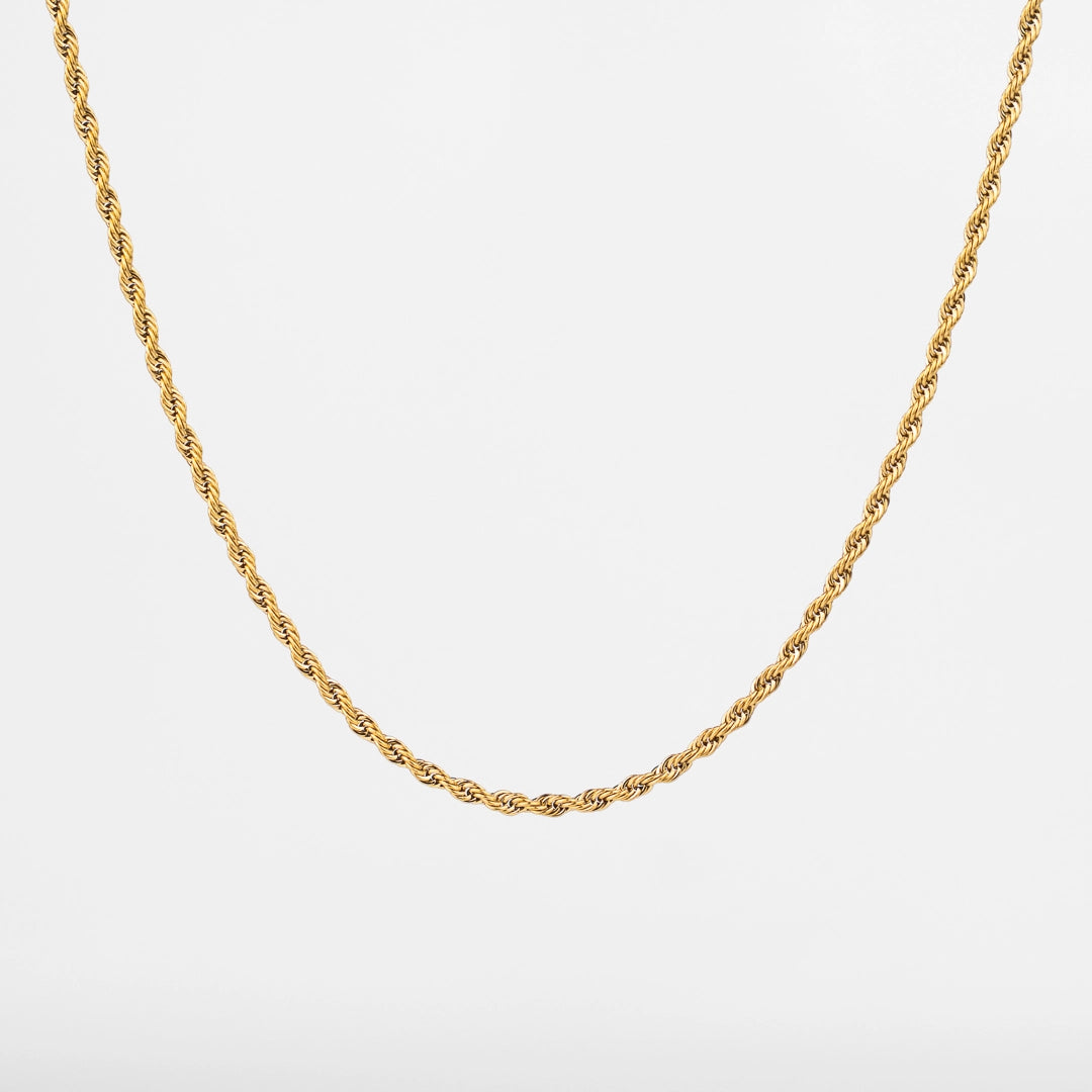 Chaîne corde or pour homme