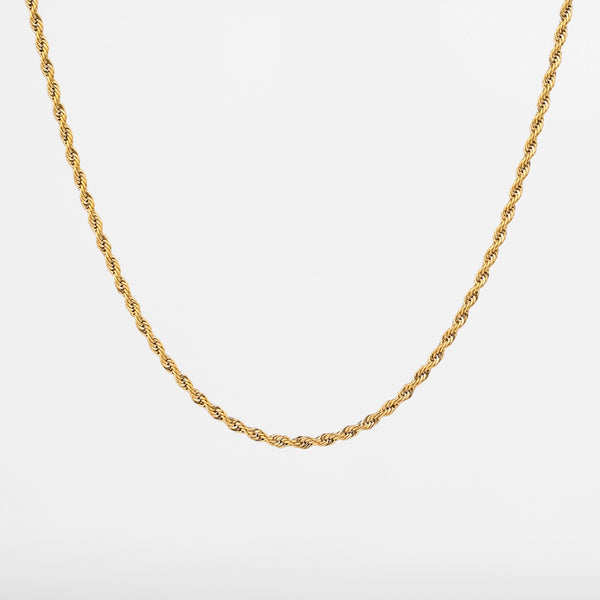 Chaîne corde or pour homme