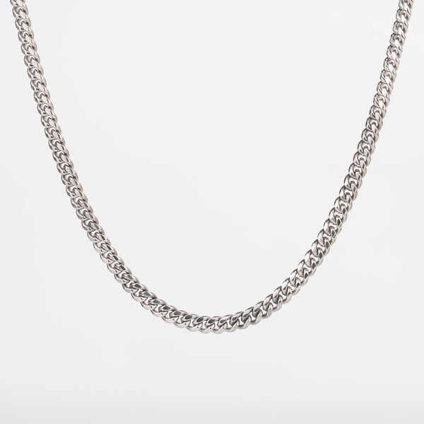 Chaîne cubaine argent 6mm pour homme