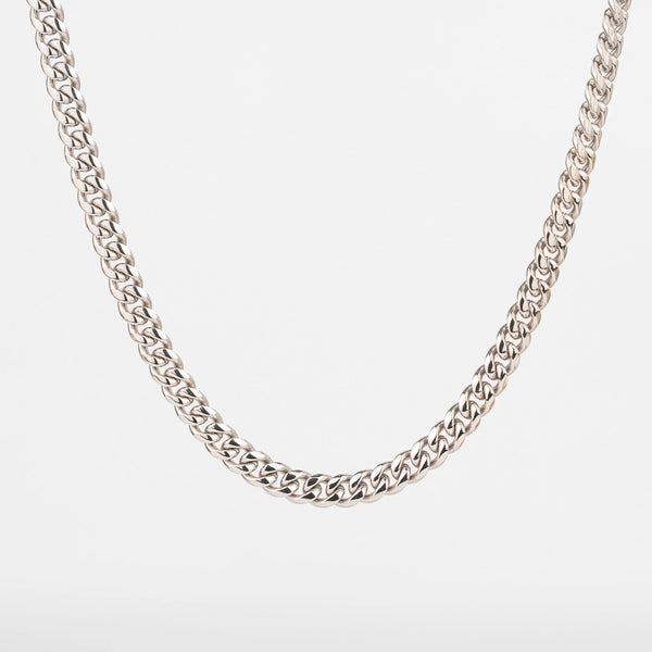 Chaîne cubaine argent 8mm pour homme