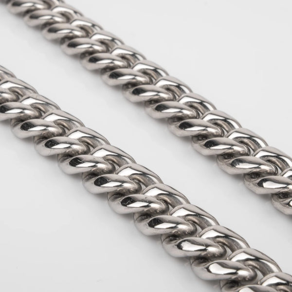 Chaîne cubaine argent 8mm pour homme