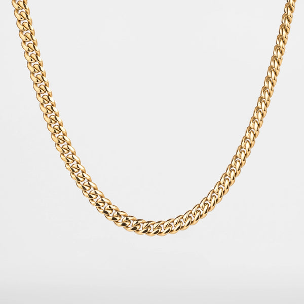 Chaîne cubaine or 8mm pour homme