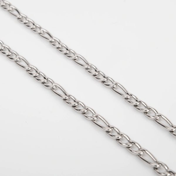 Chaîne figaro argent pour homme