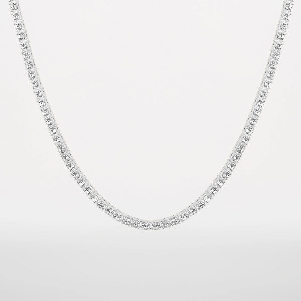 Chaîne tennis argent pour homme