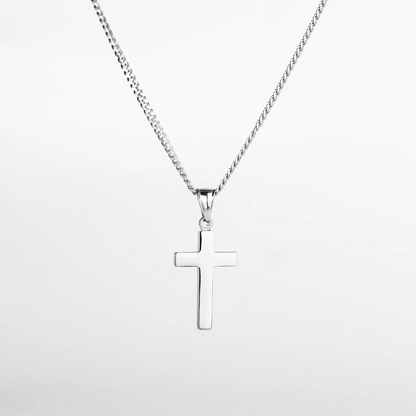 Collier croix (argent) pour homme