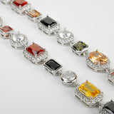 Collier de pierres précieuses argent pour homme