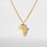 Pendentif Afrique or pour homme