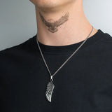 Pendentif aile argent pour homme
