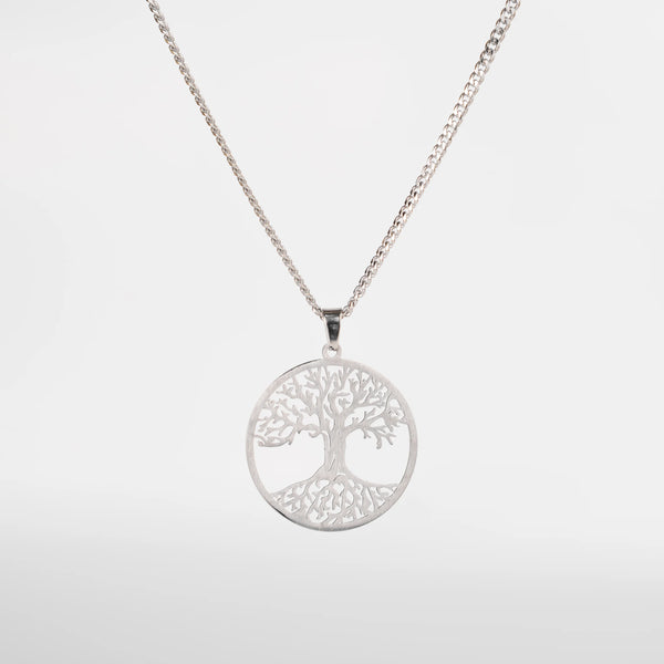Pendentif arbre de vie argent pour homme