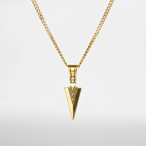 Pendentif flèche or pour homme