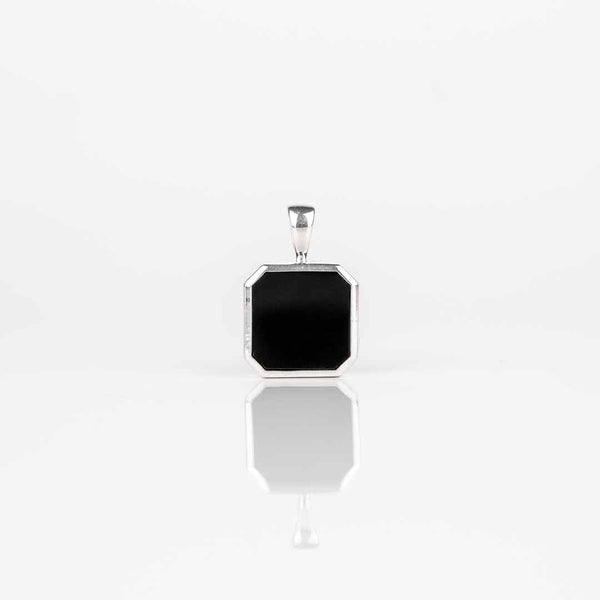 Pendentif onyx en argent 925 pour homme