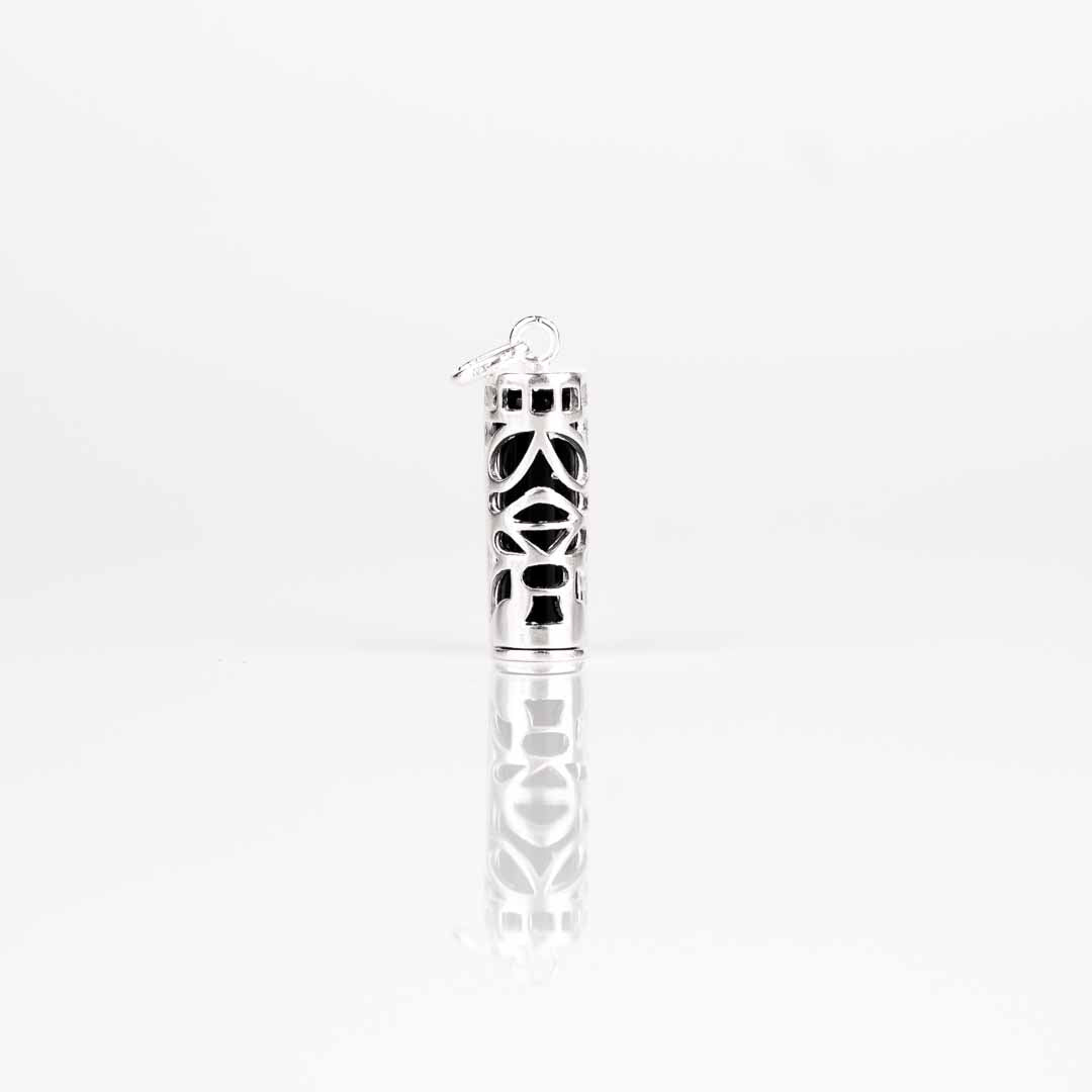 Pendentif TIKI En Argent 925 Et Onyx - Bijouxia, Neuf Avec étiquettes, Bijou Masculin/féminin