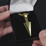 Vidéo produit d'un bijou homme pendentif flèche or