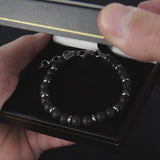 Vidéo produit d'un bijoux homme bracelet de perles noires