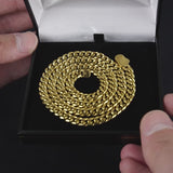 Vidéo produit d'un bijoux homme chaîne cubaine or 8mm