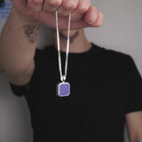 Vidéo produit d'un bijou homme pendentif lapis-lazuli en argent 925